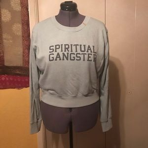 Spiritual Gangster Cropped Sweatshirt
